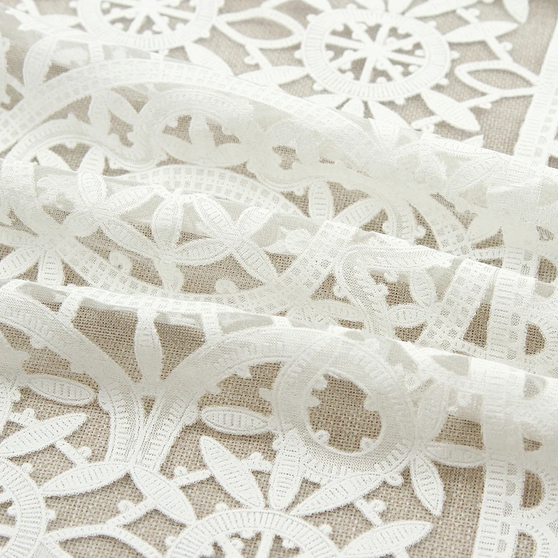 
Chinese factory custom hot white breathable transparent burnt fabric for clothing 