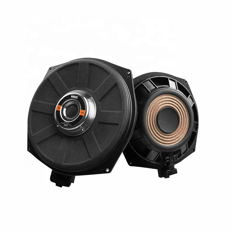 
MBQ Hifi sound quality 8 inch neodymium magnet under seat woofer speaker Plug and Play subwoofer car audio for BMW 