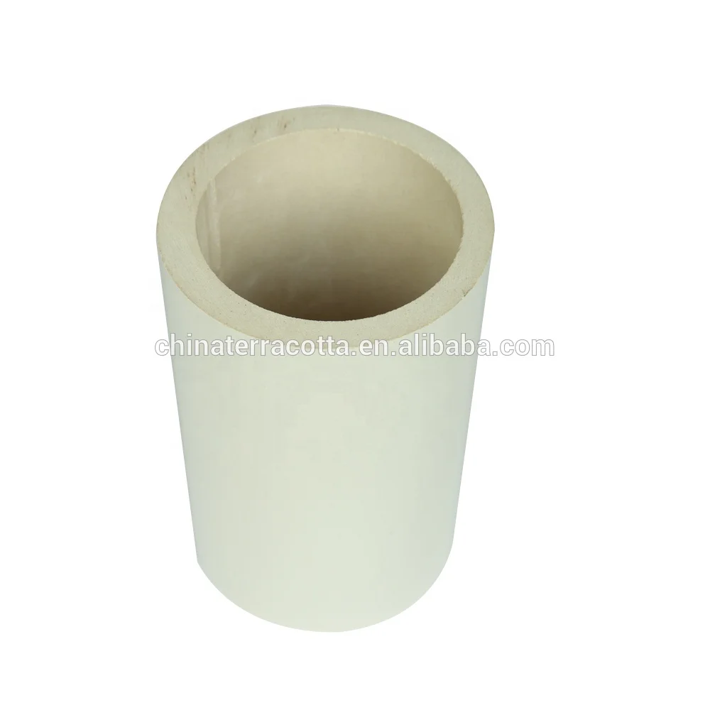 Eco-friendly grey square terracotta clay pipe for cladding