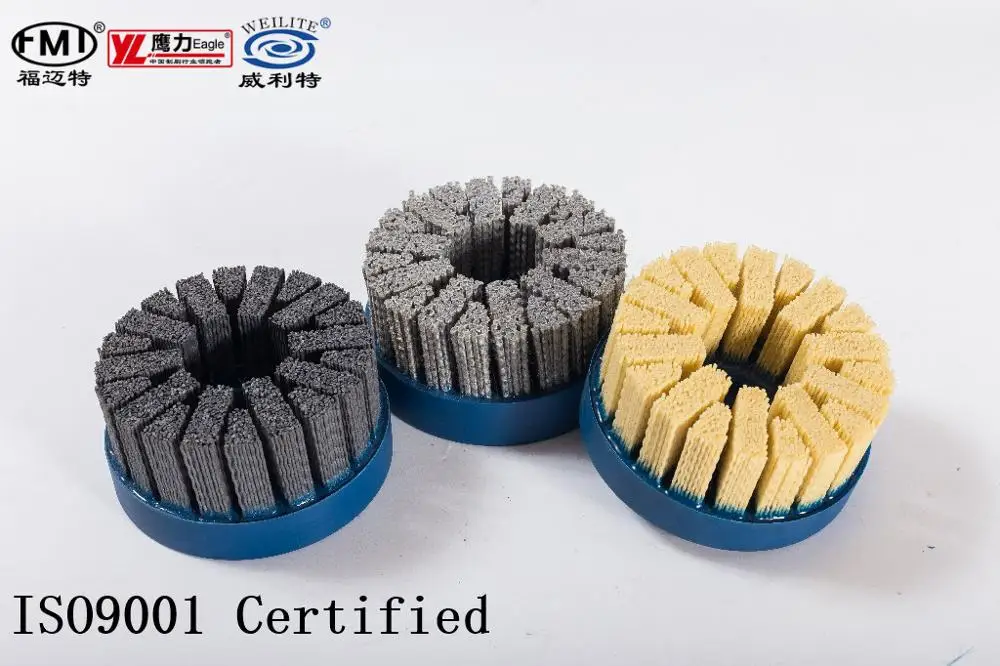 FMT ZJK07 Deburring Polishing and Cleaning Ceramil Abrasive Wire  Disc Brushes