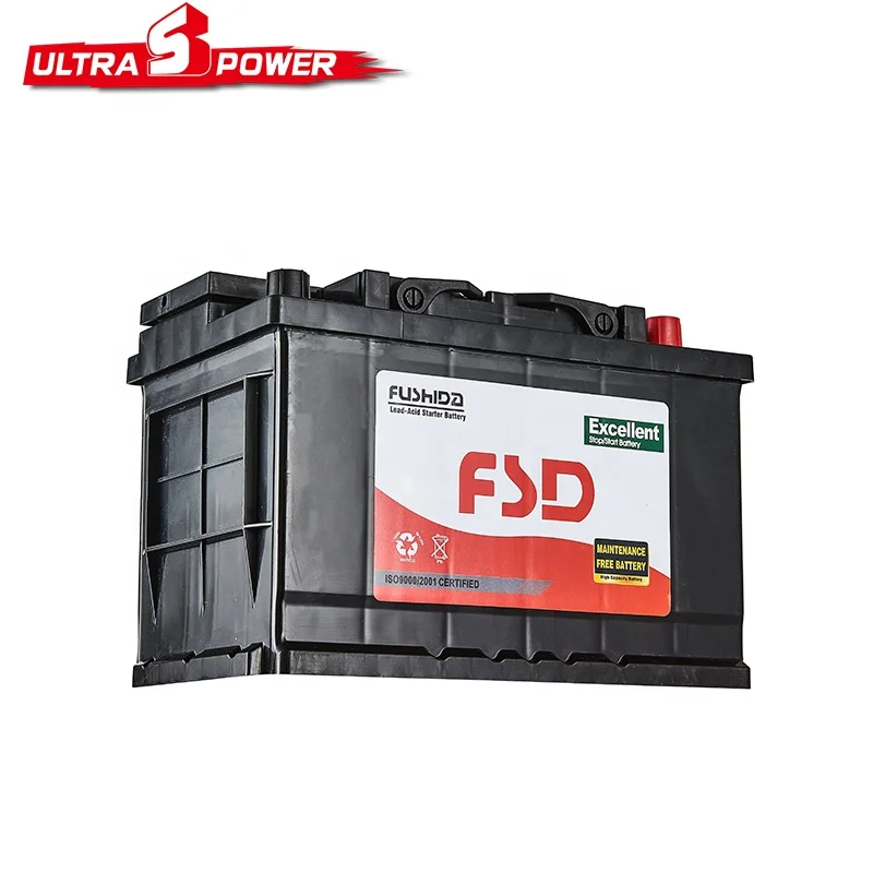 DIN Standard 6 Qw 75 70 Amp 12V 75Ah Mf Car Battery