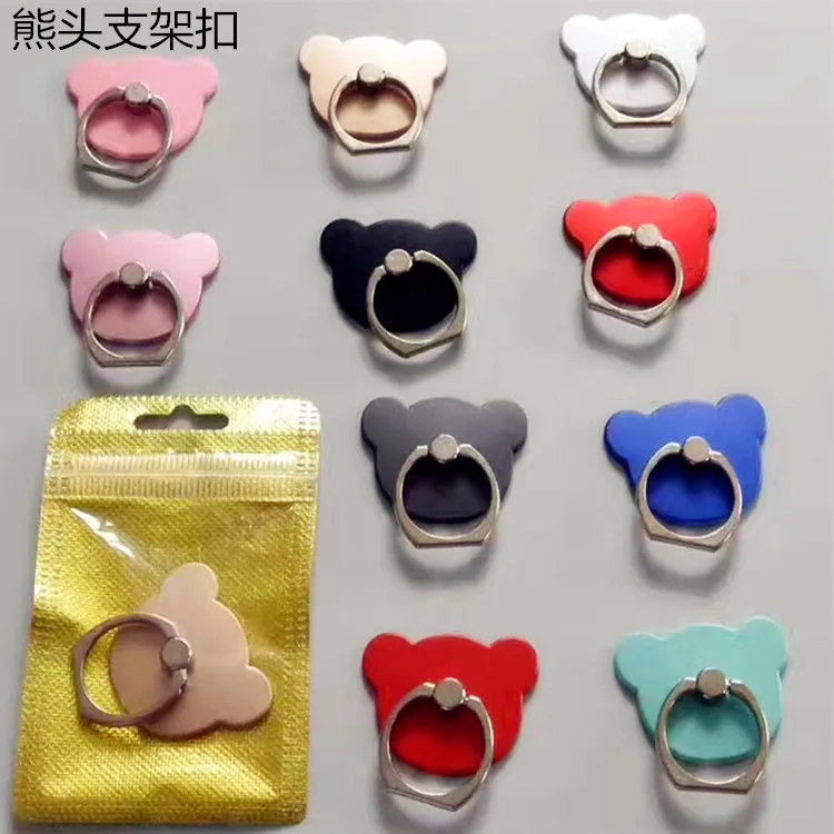 Universal 360 Bunny Cat Heart Finger Stand Grip Mobile Phone Ring Holder Mount Support for IPhone Xiaomi Huawei Samsung LG HTC