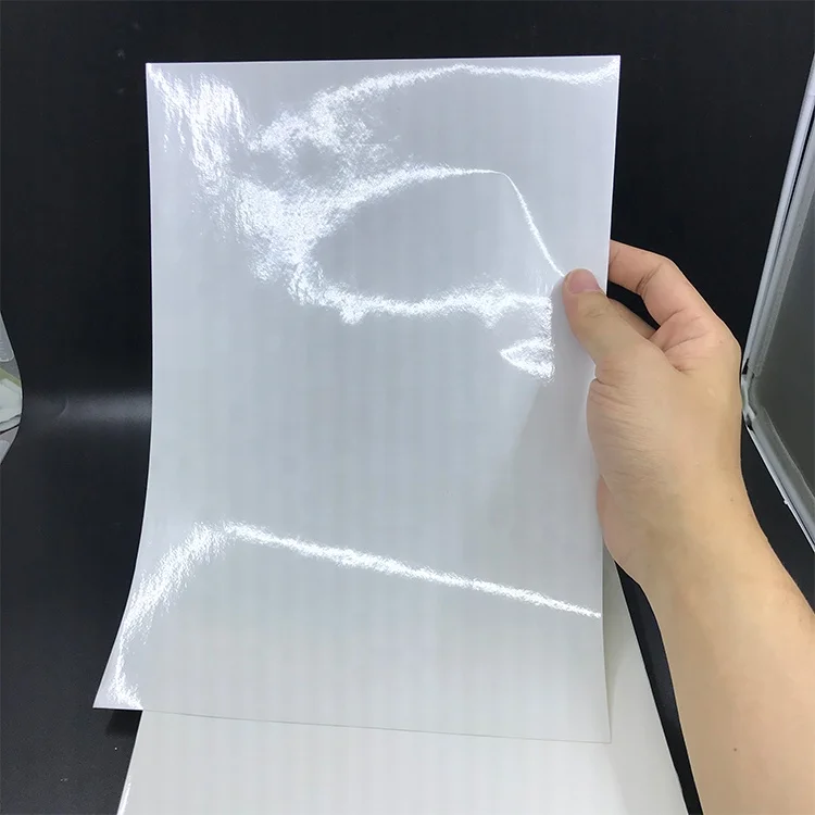 Hot sale Glossy white 80gsm a4 destrutible vinyl stickers paper