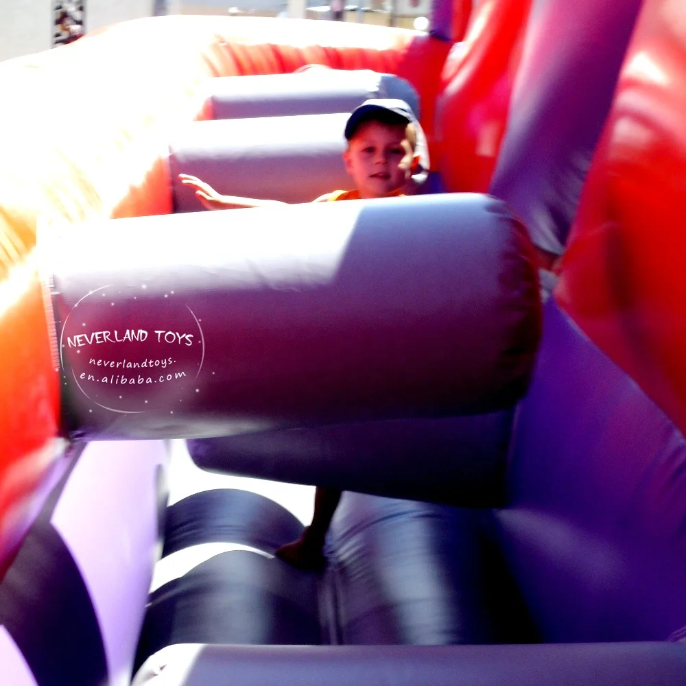 
Colorful Entertainment Adult Inflatable Obstacle Course Bouncy Castle Commercial 