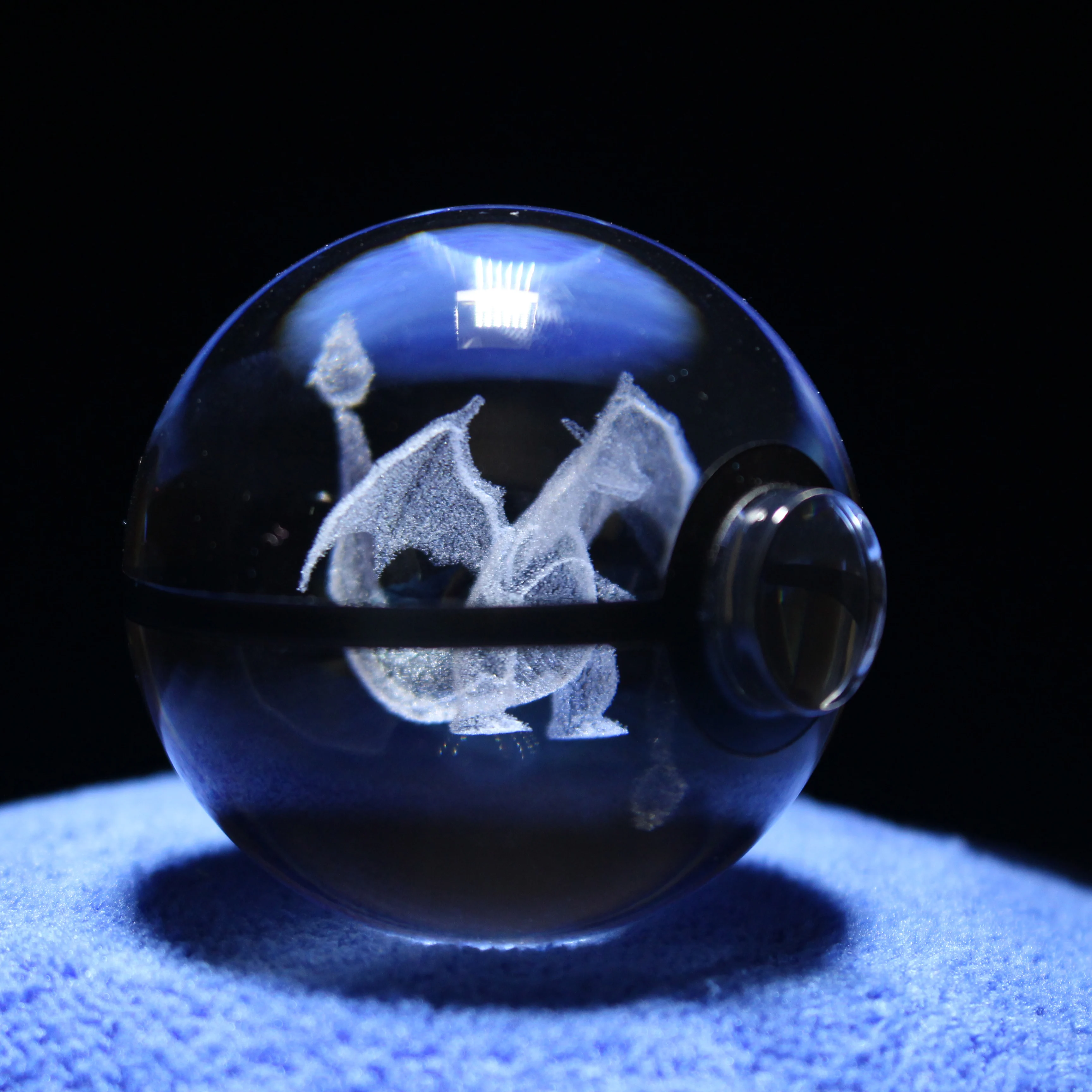 Dropship 2 inch Crystal Glass ball Pokemon Go Game Fans gifts