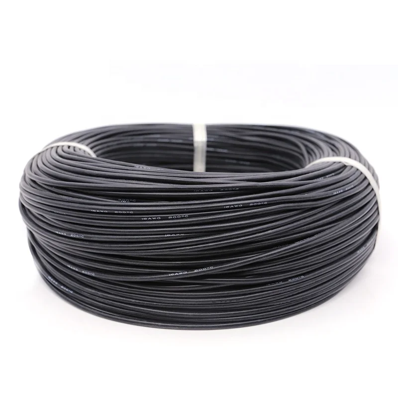 300V 24AWG 0.5mm Tinned Copper Silicone Double Wire for Electronic Equipment