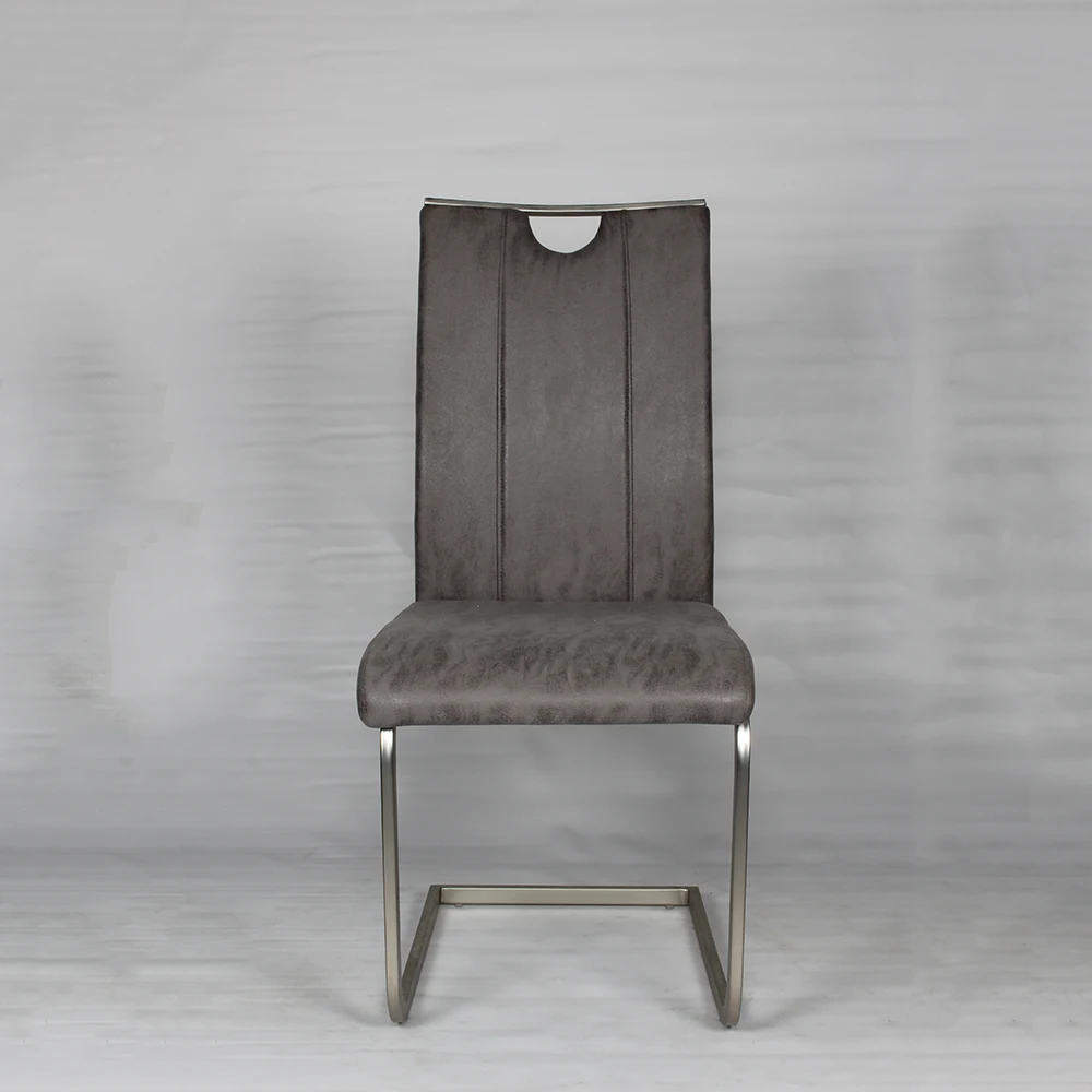 Высокое качество ткани металлические ноги столовая мебель роскошный стул для столовой Современная кожа кресло-акцент Необычные Ресторан стулья