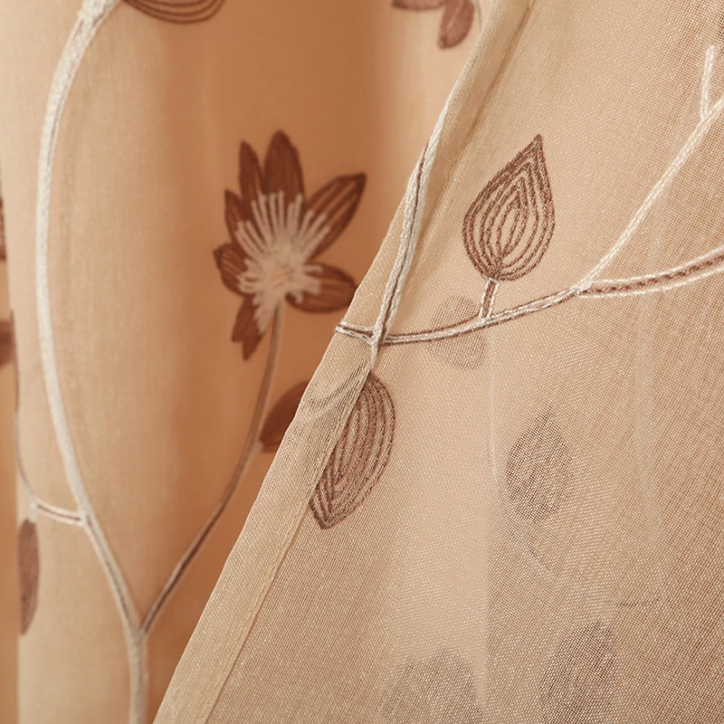 2019 Europe living room window valance curtain embroidered