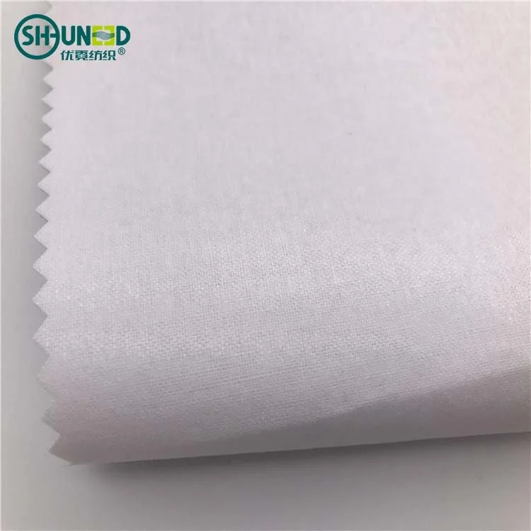 
100% Cotton Shirt Interlining Top Fuse Shirt Collar Fusing Interlining 