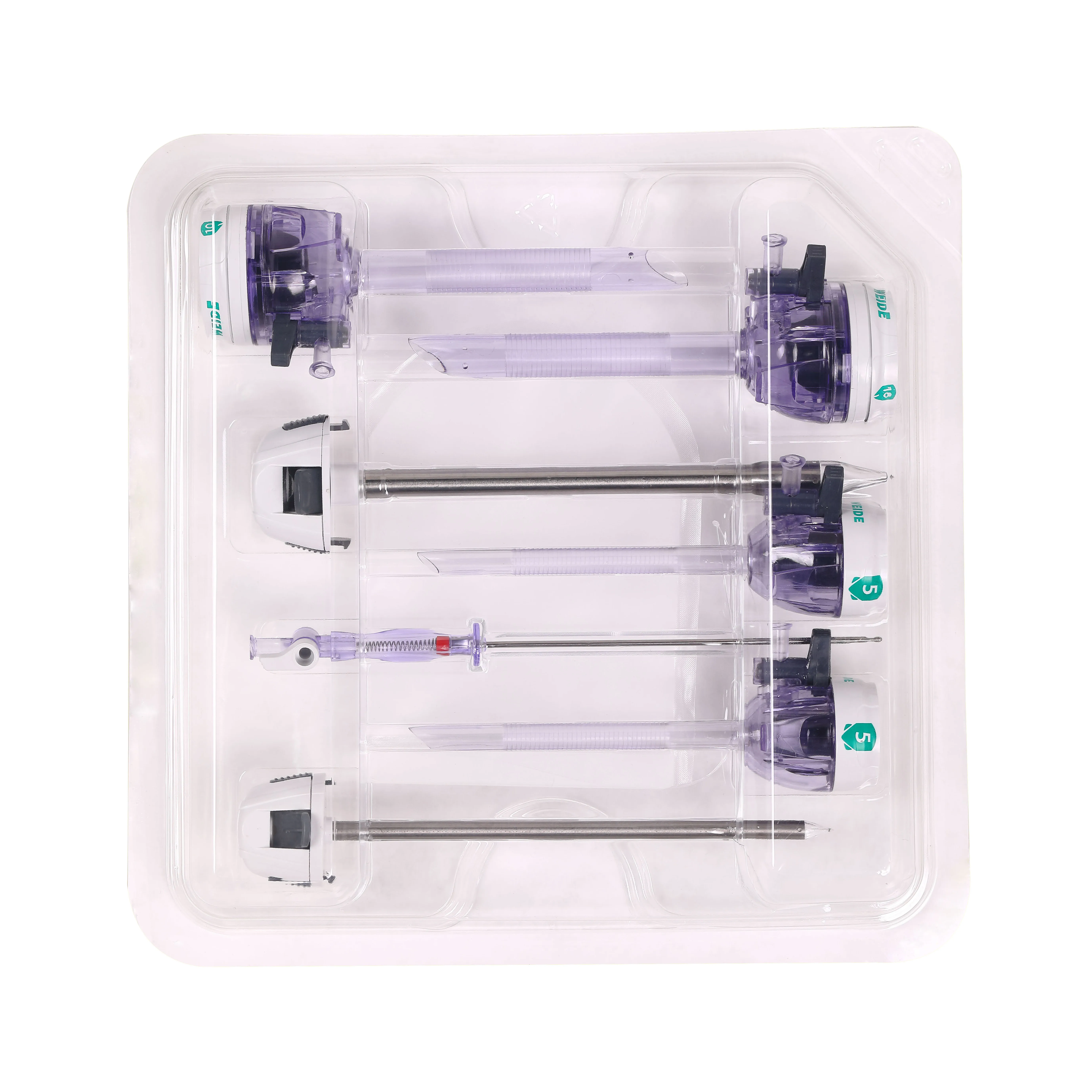 Disposable bladeless trocar set / kit for laparoscopic surgery