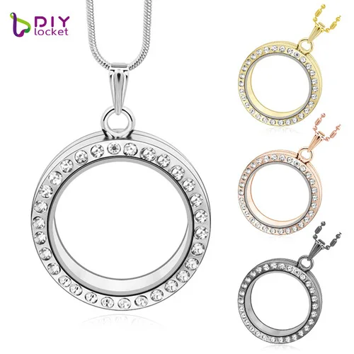 Wholesale Mixed Styles Magnetic Glass Floating Charm Locket Necklace
