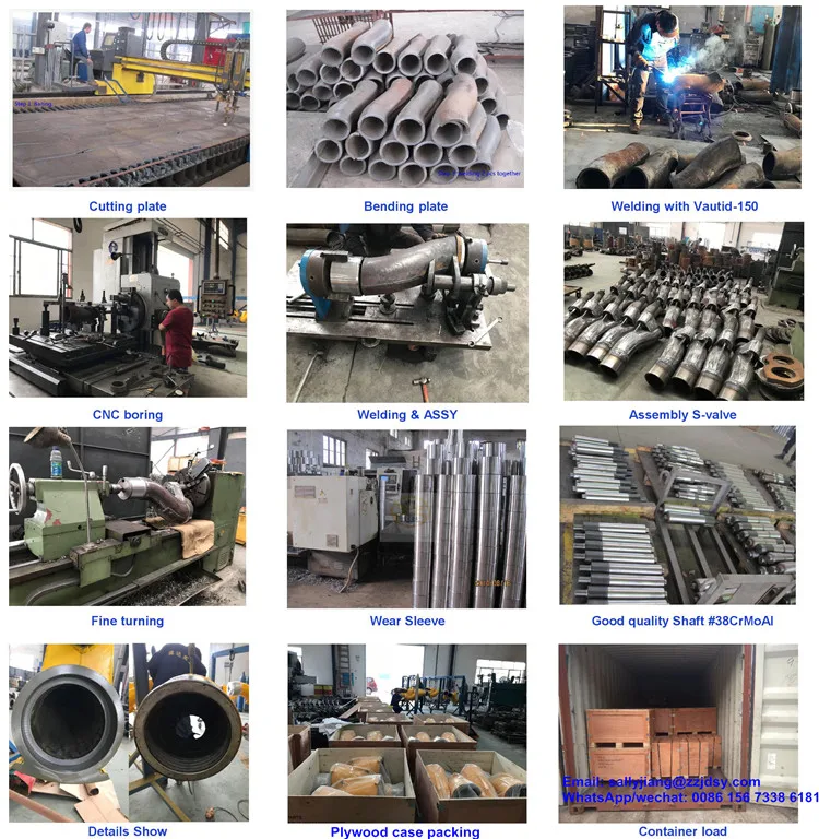 Manufacturer Putzmeister Concrete Pump S-pipe / S-Valve S1812 S2018, S2318 402866 406926 464544 251341000 251341000 410287