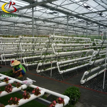 Customized sizes hydroponic tube square PVC pipe for plant growing NFT system