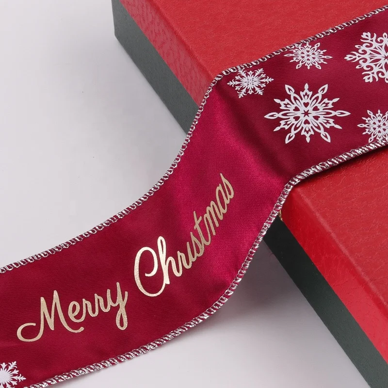 Рождественские украшения, ленты с проводной края