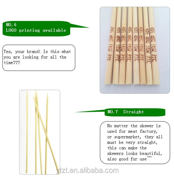 7.35mm  bamboo stick of customized logo for Hand-Rolled Leaf  cigar