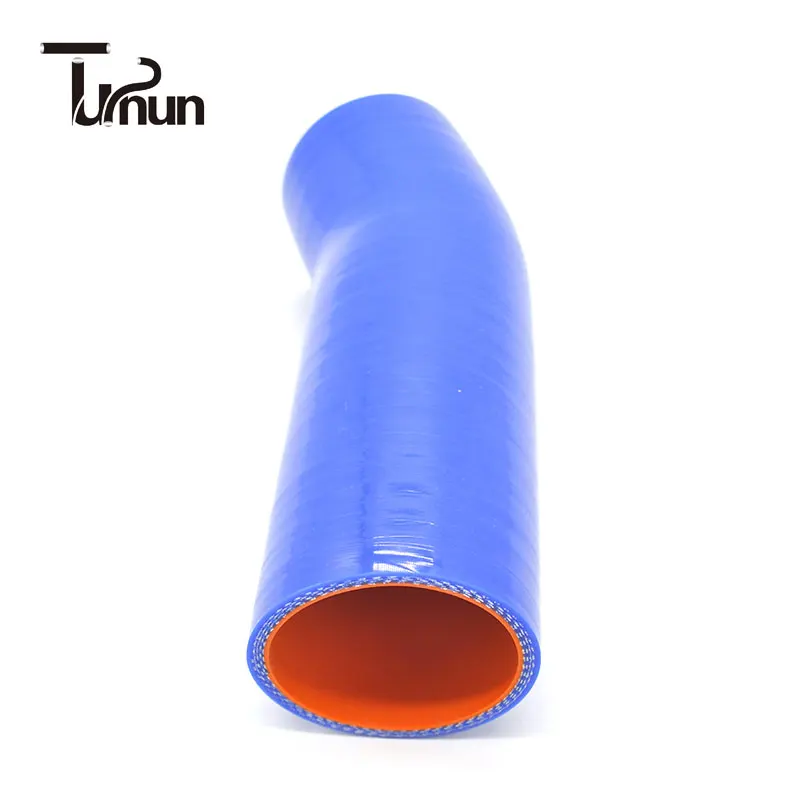 KAMAZ radiator upper pipe L=130x80mm d=60 silicone 5320-1303010