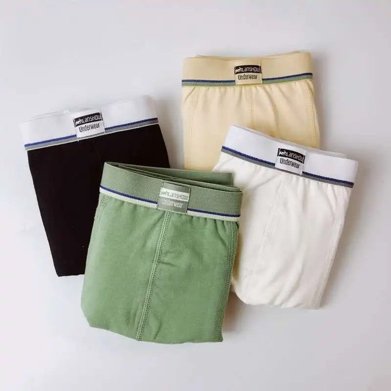 
2021 Factory price Custom Cotton breathable comfortable underwear boxers men underwear 