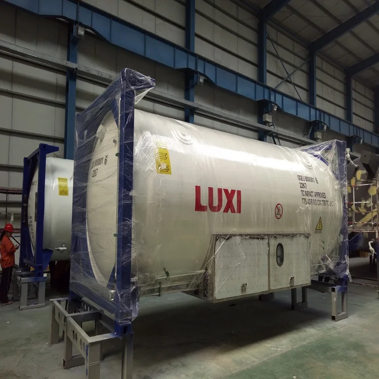 
T75 LNG ISO tank container can be shipped by road, railway and sea 