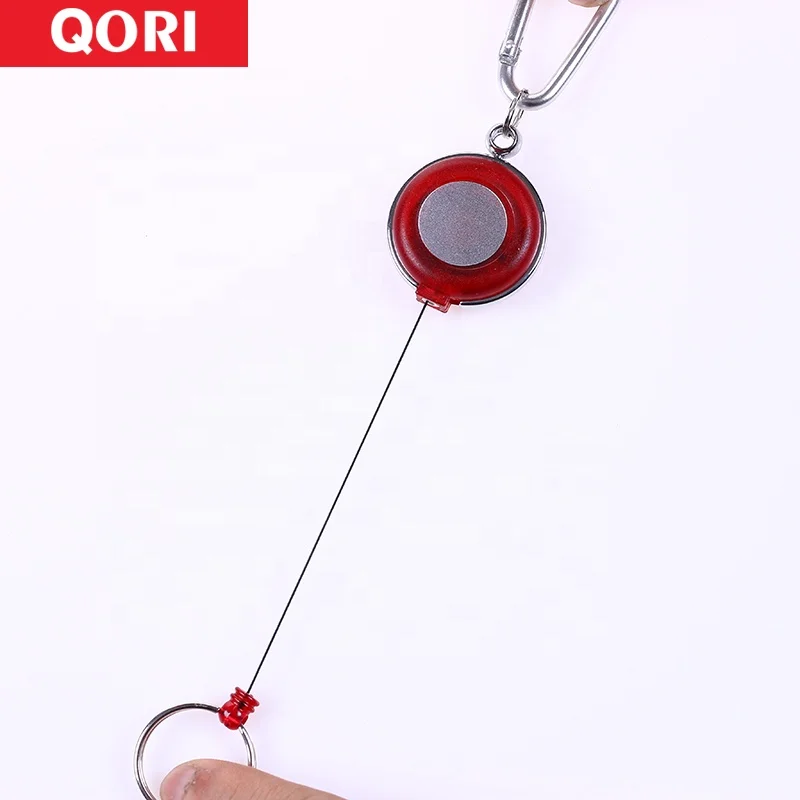 
nurse carabiner retractable id badge reel yoyo id card holder reel with keyring 