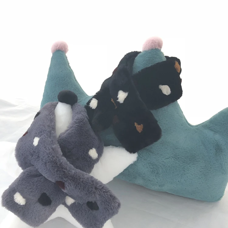 Factory price; wholesale faux rabbit fur scarf shawl