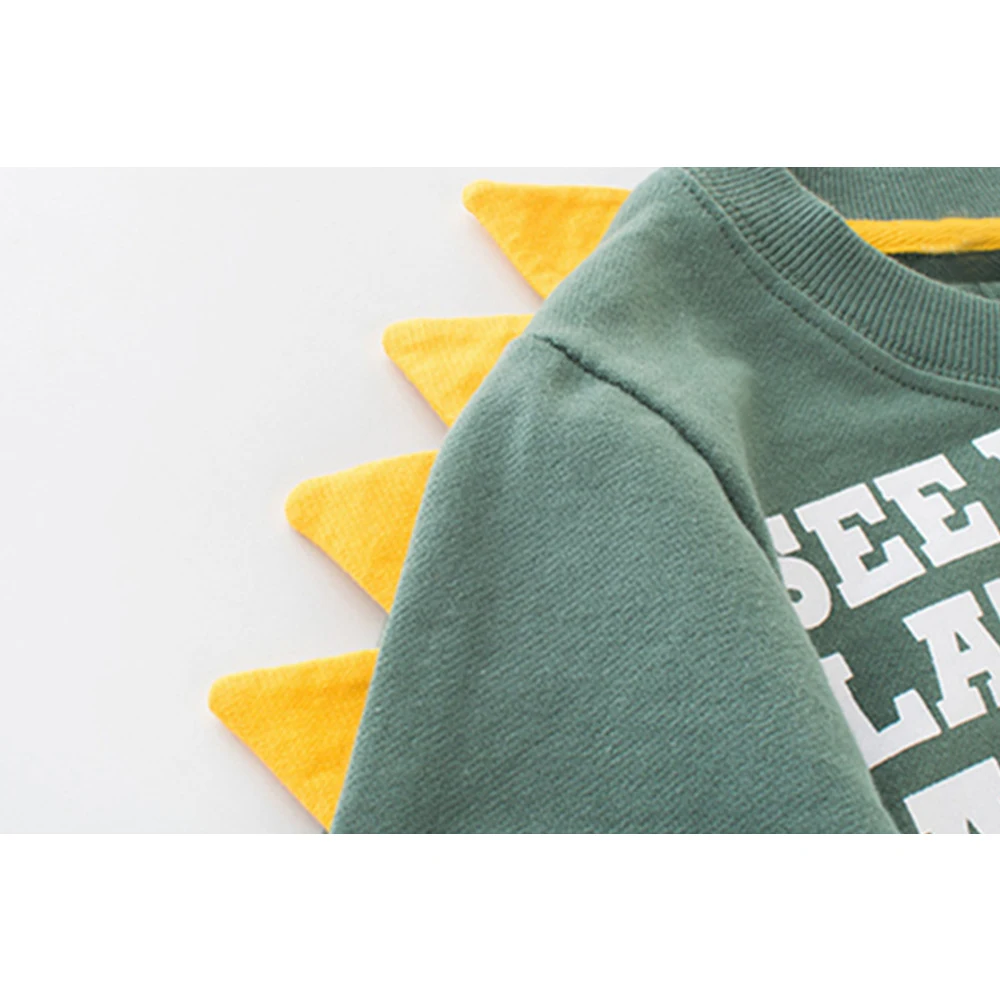 Mudkingdom/Одежда для маленьких мальчиков; Сезон осень с принтом животных на весну, пуловер Кофты Детские хлопковые свитера с круглым вырезом