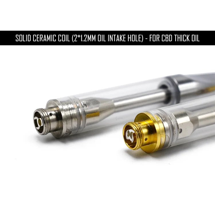 Интернет-магазин, Канада, IC1003 cbd масляный Золотой наконечник, картридж для вейпа, 510 резьбовое стекло, 0,5/1 мл, атомайзер с баком cbd