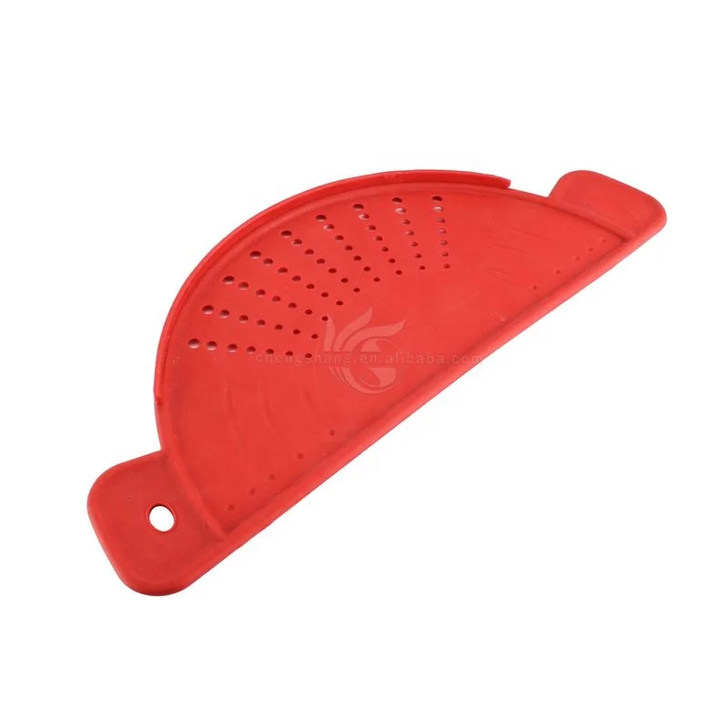 Pot Strainer with Handle Food Strainer Spaghetti Pasta Sieve Alternative Kitchen Gadgets Strainers Flat Colander Pasta Drainer