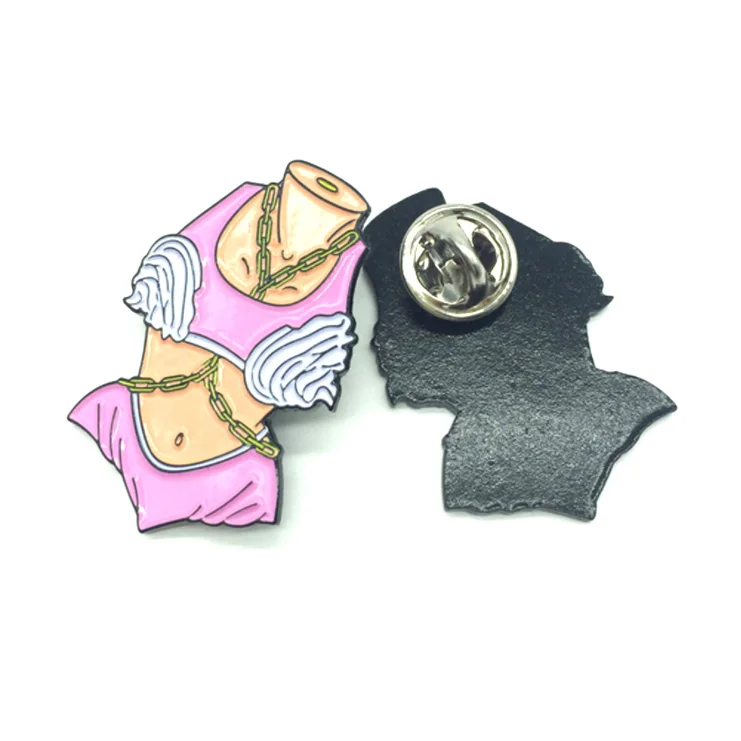 Пользовательские формы абстрактный узор эмаль лацкан значок