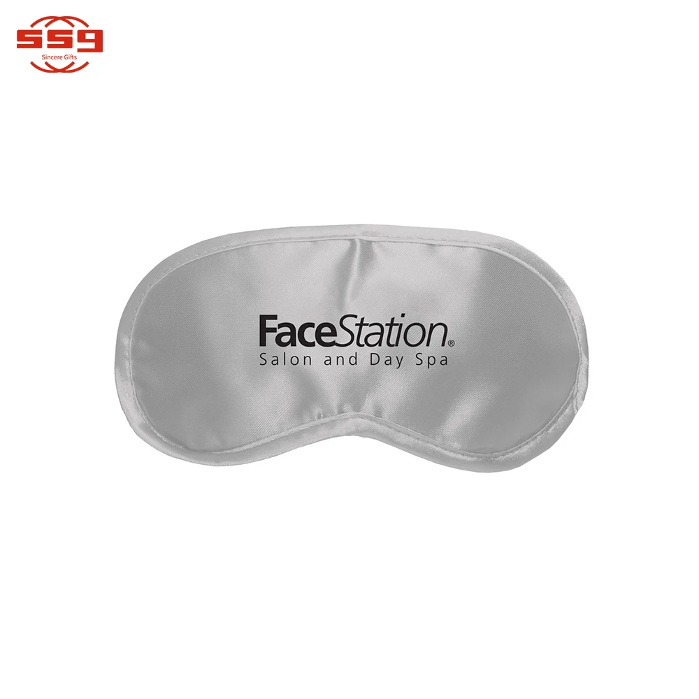 Promotional Custom Cheap High Quality Cool Polyester Silk Sleeping Eye Masks