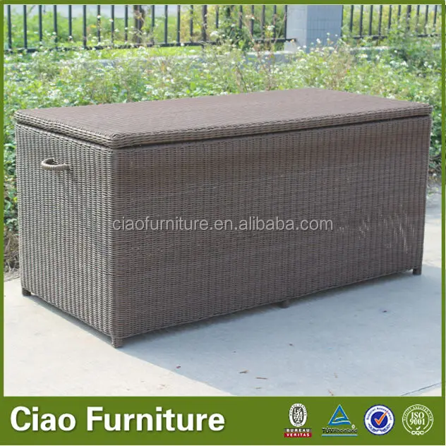 Waterproof Rattan Storage Cushion Box for Furnitures
