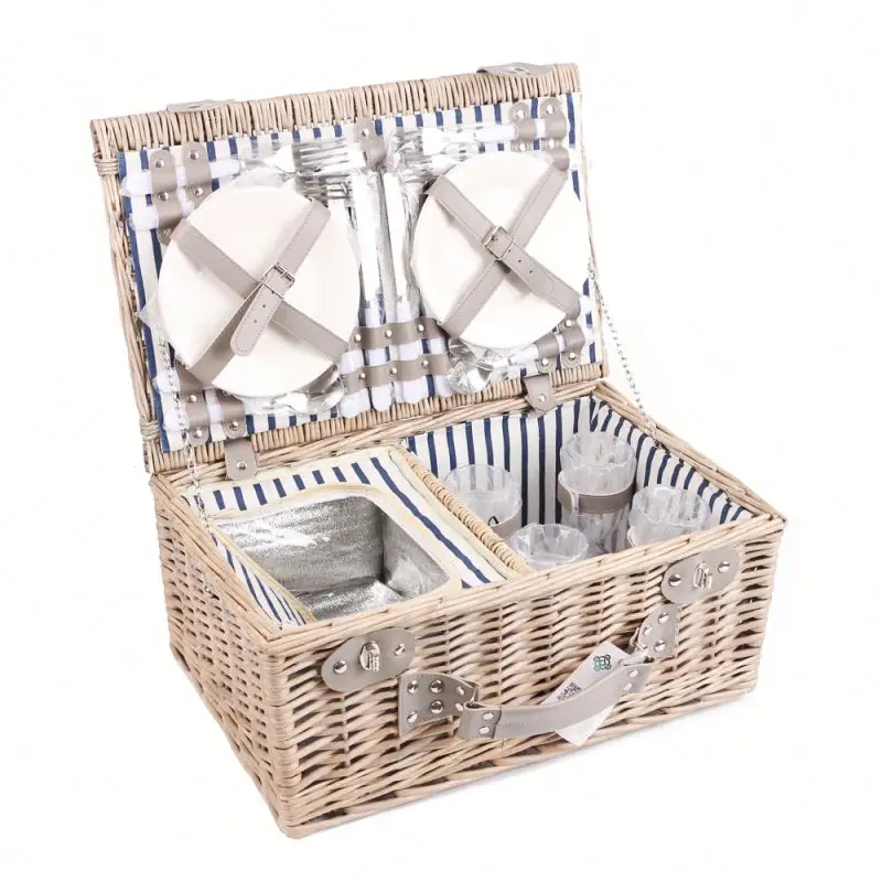 China Factory Wholesale 6 Person Picnic Basket Set