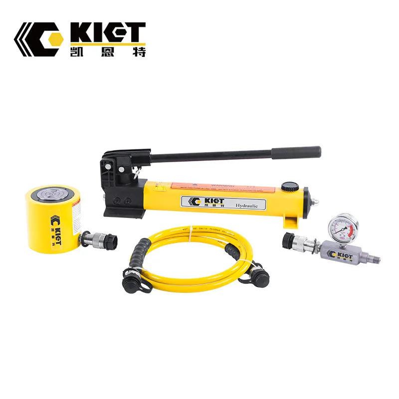 5-150TON capacity 6-62mm long stroke low height single acting flat hydraulic jack