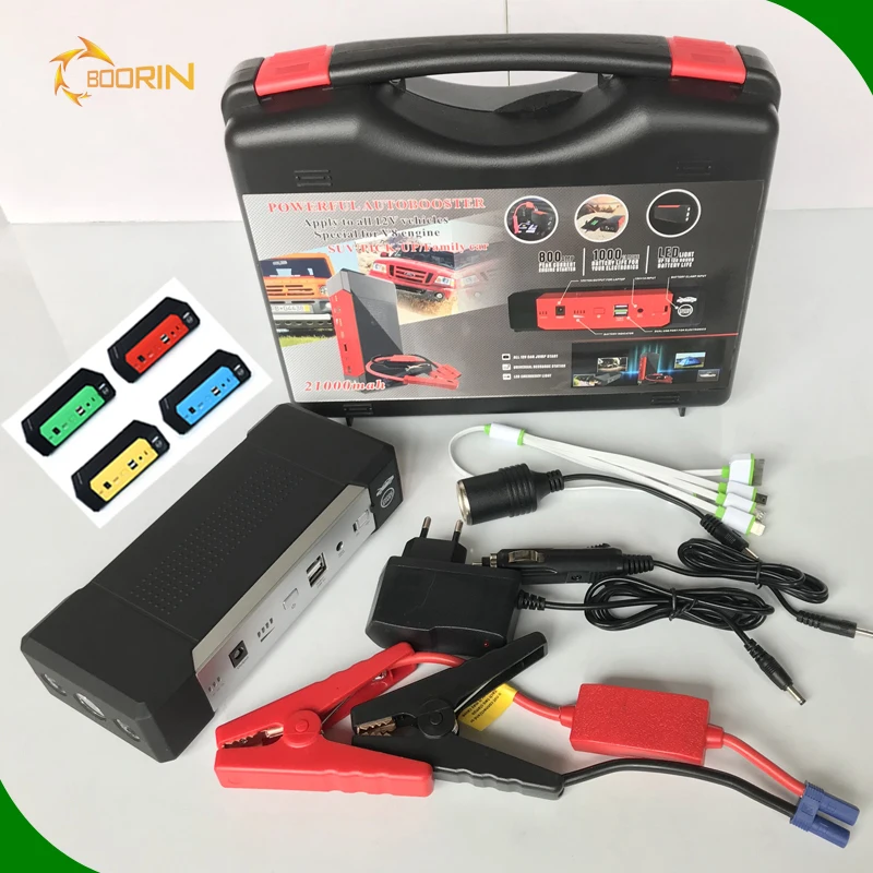 multi function 5V 12V 24000 mAh jump starter 2000a smart cables battery  ms400 emergency 2019 car jump starter