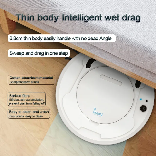 2019 New Products Sweep, drag, suck, three in one Smart Vacuum Cleaning Robot