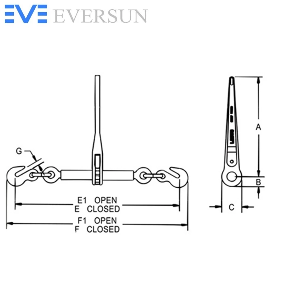  EVERSUN папка с храповым механизмом из углеродистой стали 3/8-1/2 дюйма 9200