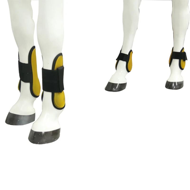 Wholesale Red Neoprene Horse Riding Boots with Protective Tendon Bandage Supplies Guaranteed Eventing Racing Protection