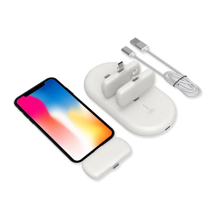 3 in 1 Socket Magnetic Wireless Power Bank Finger Charger for All Brand Phones