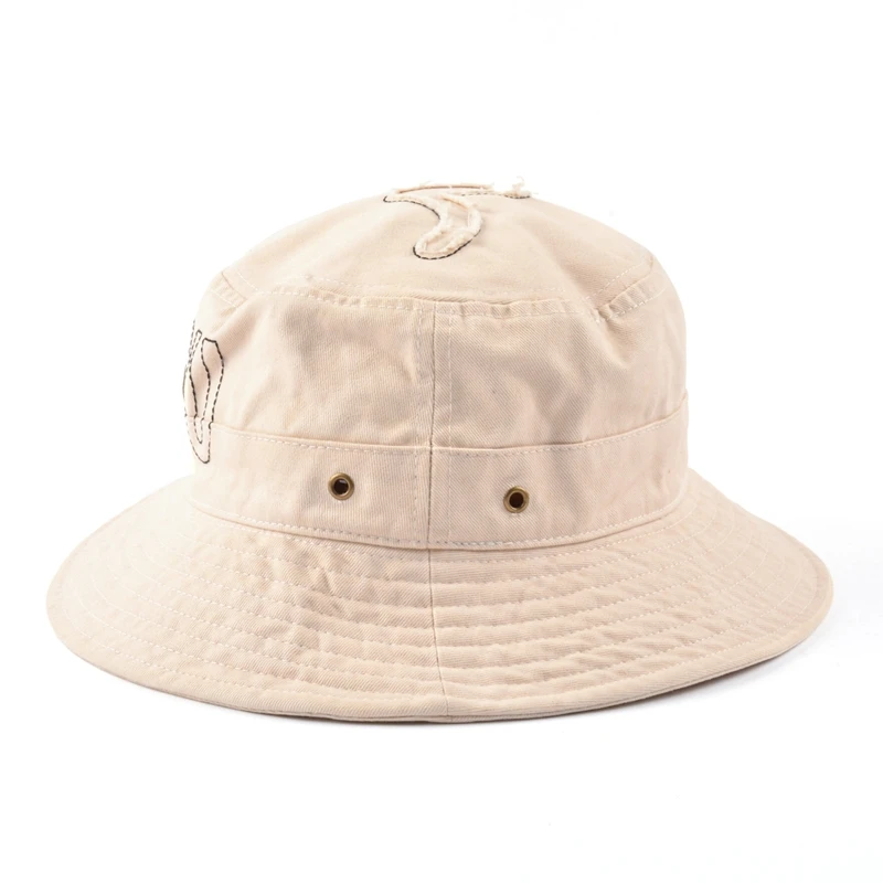 Custom Sun Protect Fishing Hiking Camping Cap Hat Bucket Hat Summer Outdoor Simple Bucket Hats