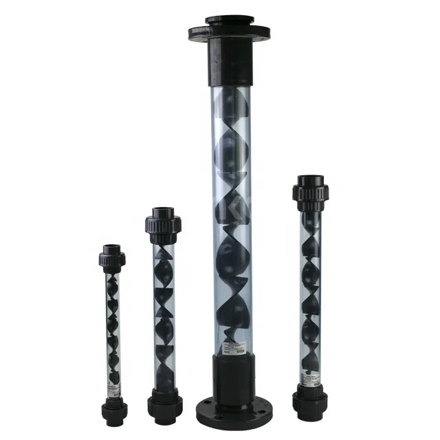 DN65 Gas liquid mixing Transparent SK static mixing tube element for water treatment