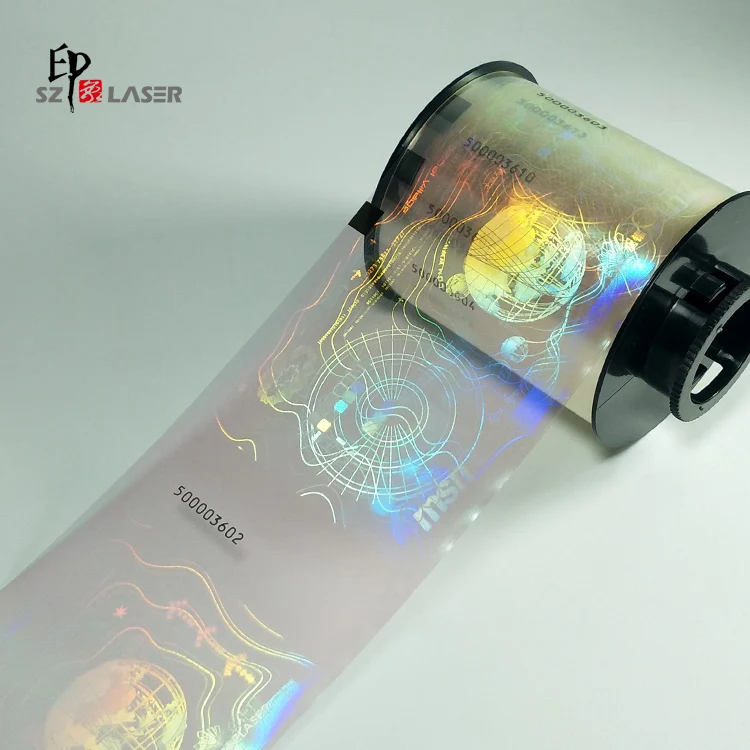 Пользовательские прозрачный тепловой передачи голограмма лента для ПВХ ID карт