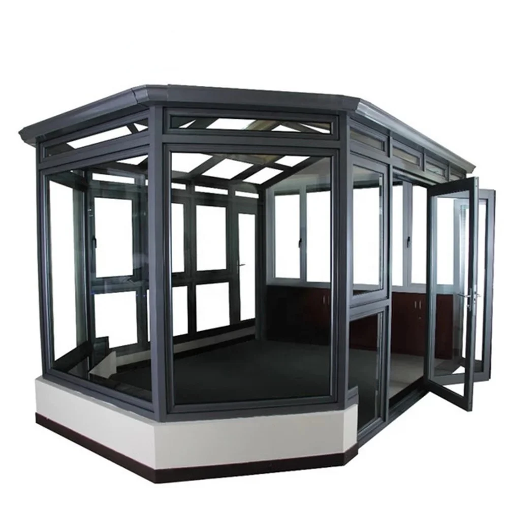 
Customized Prefabricated Modern Luxury Aluminium Glass House Polygon Conservatory 