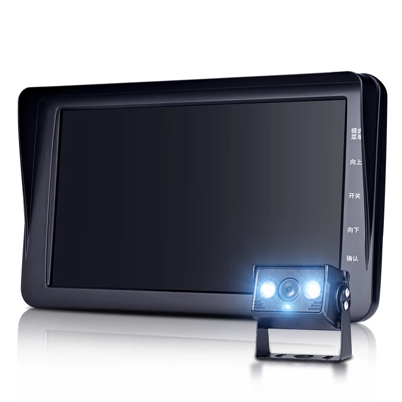 Zimtop 7 inch 24V truck dvr 1080P back and front wilde voltage truck dashboard driving recorder  for big truck and school bus