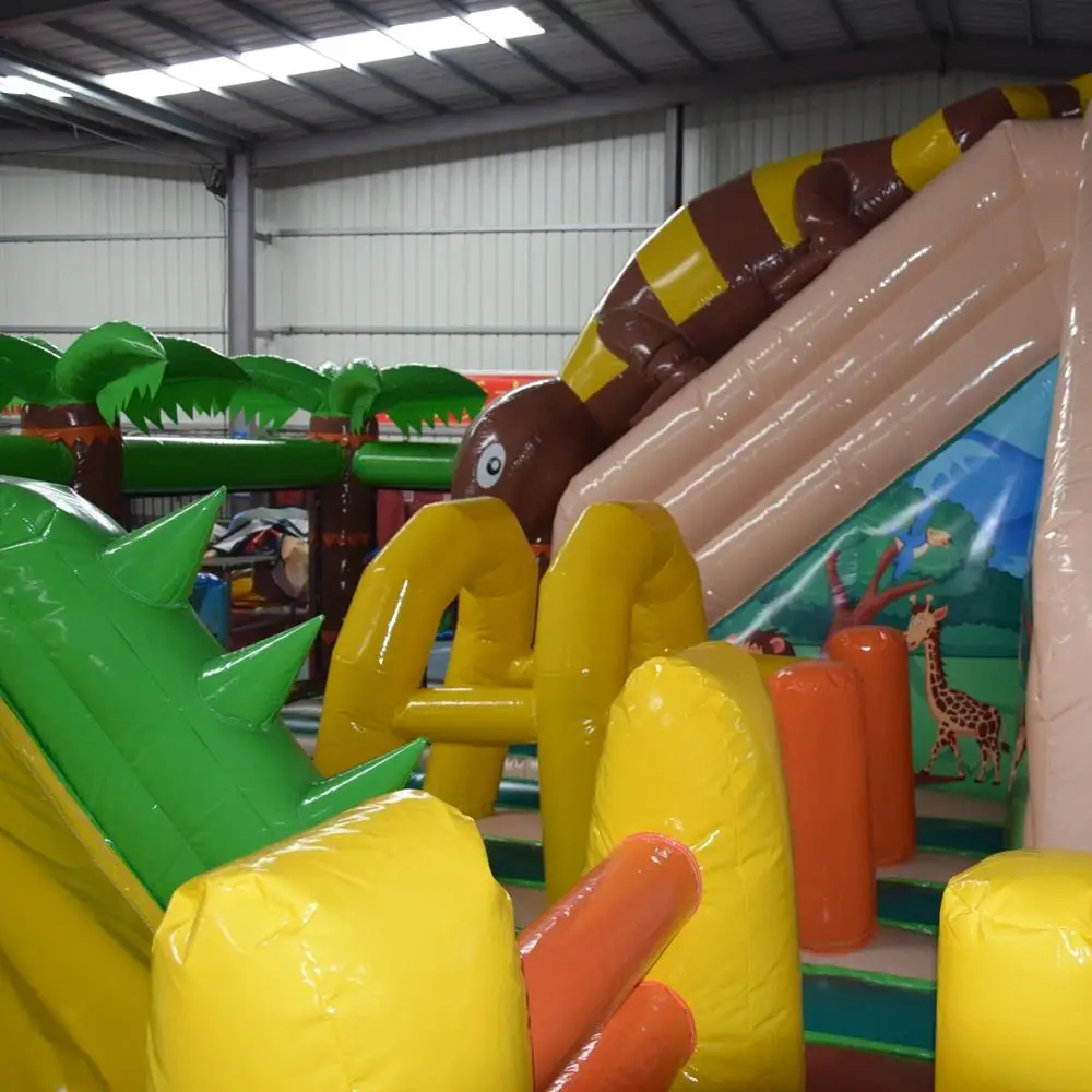 inflatable lizard trampoline amusement park game made of 0.55mm PVC