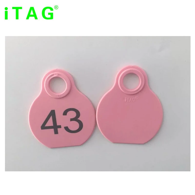 Plastic Blank & Numbered ear hang tags for cattle sheep calf