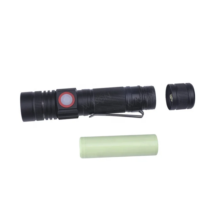 New arrival EDC dual Micro USB rechargeable strong light fleshlight linterna adjustable focus high beam torch led flashlight
