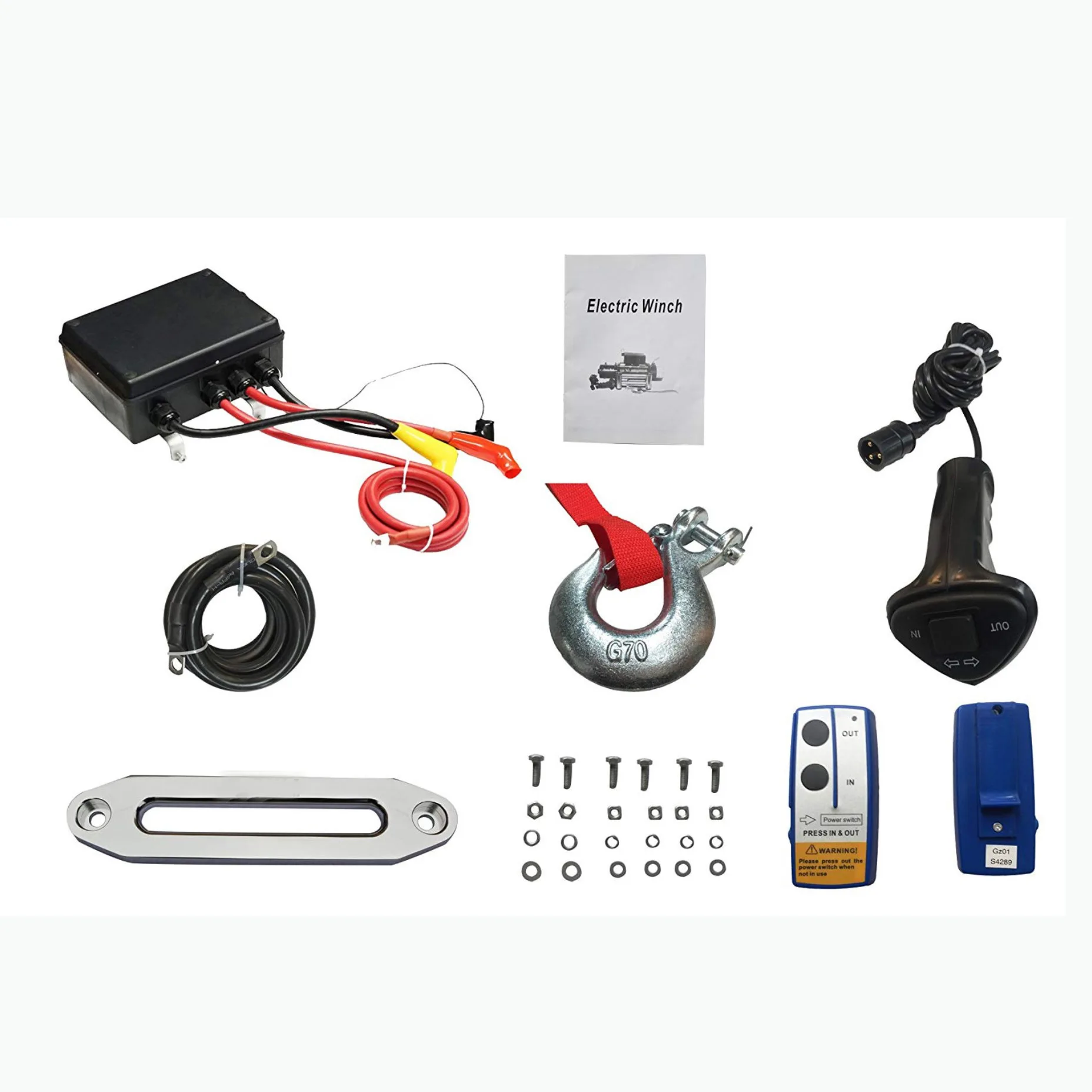 12v/24v 12000lbs 5440kg Car electric winch set with double motor