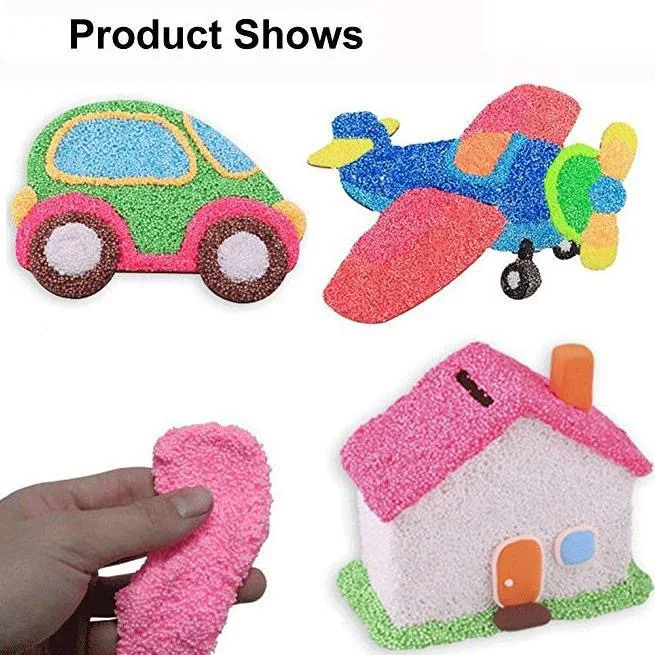 Non toxic non dry play foam promotional intelligent foam putty modeling clay modeling beads