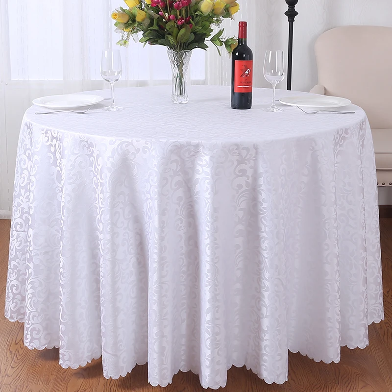 
Wholesale Cheap Polyester Round Table Cloth Tablecloth Wedding 
