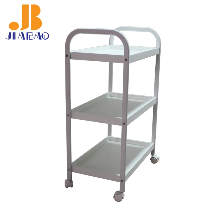 Simple Design Wooden Trolley Removable Restaurant Dining Car Kitchen Collection Shelf