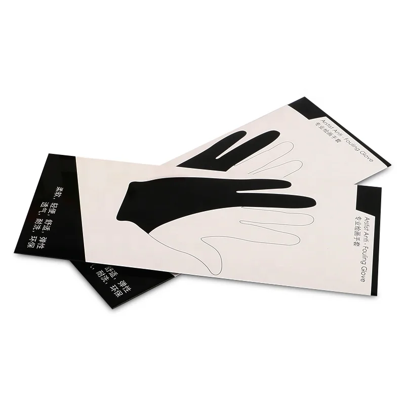 Low price cheap one color painting custom gloves golf glove packaging bags box